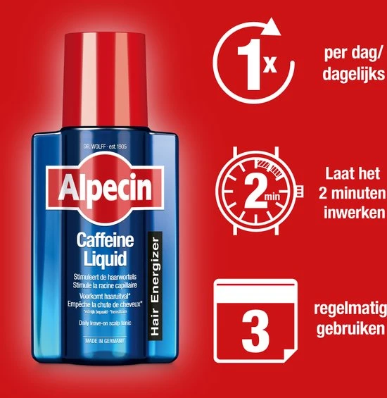 Nieuw ???? Alpecin Cafeïne Liquid Hair Tonic 2x 200ml | Voorkomt Haaruitval En Ondersteunt De Haargroei | Voor Alle Haar En Hoofdhuid Types ???? 5 Nieuw ???? Alpecin Cafeïne Liquid Hair Tonic 2x 200ml | Voorkomt Haaruitval En Ondersteunt De Haargroei | Voor Alle Haar En Hoofdhuid Types ???? - Afbeelding 5