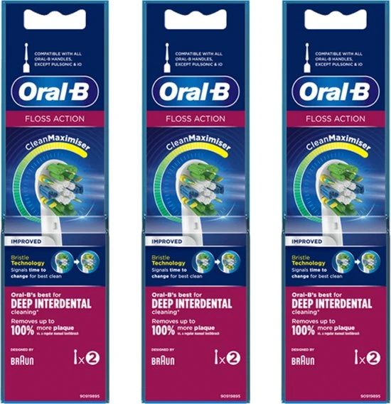 Nieuw ???? Oral B ORAL-B - Opzetborstels - FLOSS ACTION - Elektrische Tandenborstel Borsteltjes - 6 PACK ???? 1 Nieuw ???? Oral B ORAL-B - Opzetborstels - FLOSS ACTION - Elektrische Tandenborstel Borsteltjes - 6 PACK ????