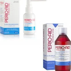 Flash-uitverkoop ⌛ Perio Aid PerioAid Voordeelpakket - Mondspoeling + Mondspray ????