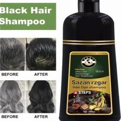 Groothandel ???? Bzav Zwart Haarverf Shampoo ????