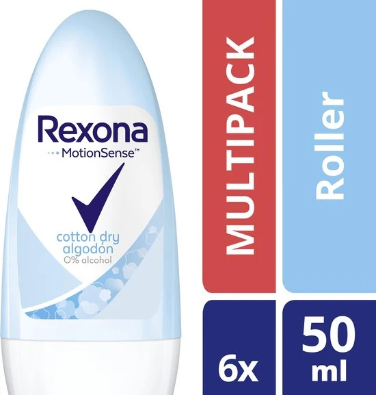 Flash-uitverkoop ❤️ Rexona Dry Cotton Deodorant Roller - 6 X 50 Ml - Voordeelverpakking ???? 3 Flash-uitverkoop ❤️ Rexona Dry Cotton Deodorant Roller - 6 X 50 Ml - Voordeelverpakking ???? - Afbeelding 3