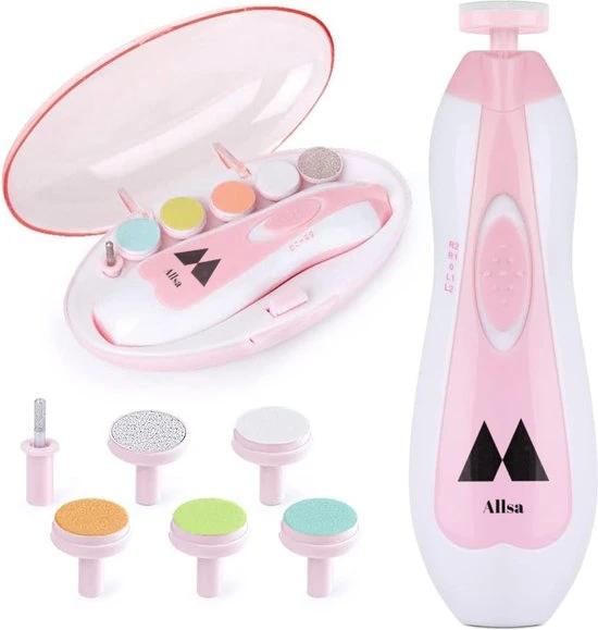 Kopen ???? Allsa Baby Nagelvijl - Elektrische Nagelvijl - Ook Voor Volwassenen - LED Licht - Baby Cadeau - Roze ???? 3 Kopen ???? Allsa Baby Nagelvijl - Elektrische Nagelvijl - Ook Voor Volwassenen - LED Licht - Baby Cadeau - Roze ???? - Afbeelding 3