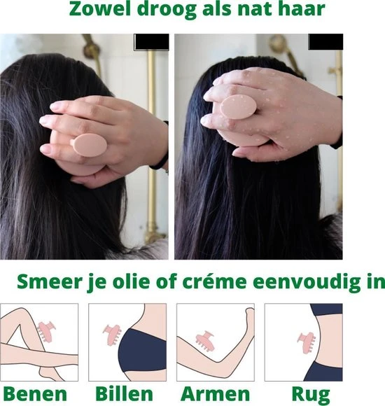 Nieuw ???? Labi - Haarborstel Antiklit - Siliconen Haarborstel - Anti Roos - Haarverzorging - Haargroei - Met Gratis Zeepzakje! ✨ 7 Nieuw ???? Labi - Haarborstel Antiklit - Siliconen Haarborstel - Anti Roos - Haarverzorging - Haargroei - Met Gratis Zeepzakje! ✨ - Afbeelding 7