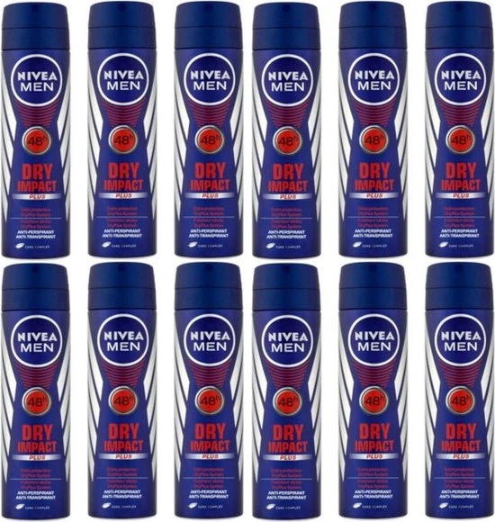 Coupon ???? Nivea Deo Spray Men - Dry Impact 48H Anti-transpirant - JUMBOPAK - 12 X 150 Ml ⌛ 1 Coupon ???? Nivea Deo Spray Men - Dry Impact 48H Anti-transpirant - JUMBOPAK - 12 X 150 Ml ⌛