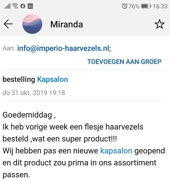 Beste recensies van ???? IMPERIO Premium Haarvezels Donkerbruin - Kaalheid Mannen - Alopecia Vrouwen - 100% Onzichtbaar ???? 14 Beste recensies van ???? IMPERIO Premium Haarvezels Donkerbruin - Kaalheid Mannen - Alopecia Vrouwen - 100% Onzichtbaar ???? - Afbeelding 14
