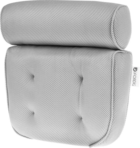 Goedkoop ⌛ ForDig Luxe Badkussen Met Zuignappen – Nekkussen Bad Anti Slip – Badkussens Voor In Bad / Jacuzzi – Hoofdsteun Bad - Grijs ???? 1 Goedkoop ⌛ ForDig Luxe Badkussen Met Zuignappen – Nekkussen Bad Anti Slip – Badkussens Voor In Bad / Jacuzzi – Hoofdsteun Bad - Grijs ????