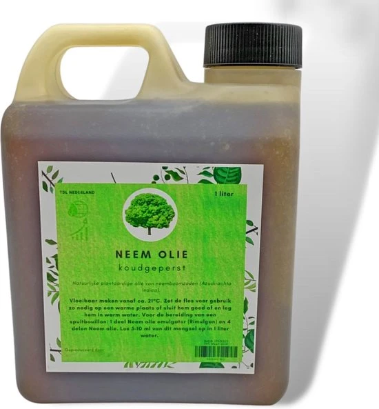 Coupon ???? TDL Nederland Neemolie 1 Liter - Biologische Neem Olie - Koudgeperst - Azadirachta Indica - Gerecyclede Verpakking ???? 1 Coupon ???? TDL Nederland Neemolie 1 Liter - Biologische Neem Olie - Koudgeperst - Azadirachta Indica - Gerecyclede Verpakking ????