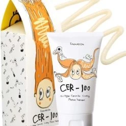 Aanbiedingen ???? Elizavecca - 100ml Large - CER-100 Collagen Ceramide ???? Coating Hair Conditioner - Perplex Shine Protein Treatment - Collageen Hair Mask - Repair - Haarmasker - Gespleten Punten - Anti Frizz - Haarbeschadiging, Dof & Pluizig - Korean Beauty - Glanzend ????