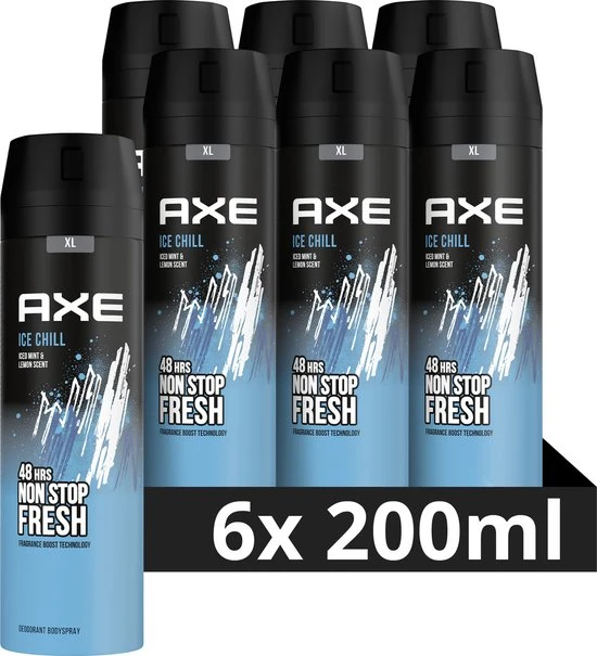 Uitgang ⭐ Axe Ice Chill Bodyspray Deodorant - 6 X 200 Ml - Voordeelverpakking ⭐ 1 Uitgang ⭐ Axe Ice Chill Bodyspray Deodorant - 6 X 200 Ml - Voordeelverpakking ⭐