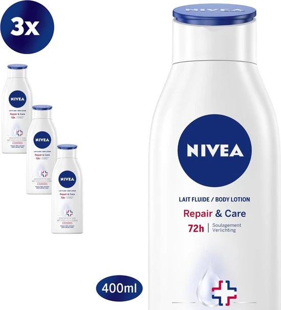 Beste Verkoop ???? NIVEA Repair & Care Bodylotion - Zeer Droge Huid - 3 X 400 Ml - Voordeelverpakking ✔️ 1 Beste Verkoop ???? NIVEA Repair & Care Bodylotion - Zeer Droge Huid - 3 X 400 Ml - Voordeelverpakking ✔️