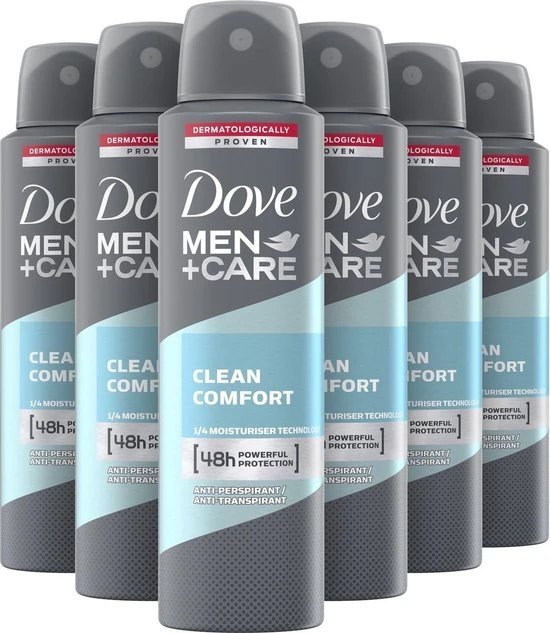 Korting ???? Dove Men+Care Deodorantspray Clean Comfort - 6 X 150 Ml - Voordeelverpakking ???? 4 Korting ???? Dove Men+Care Deodorantspray Clean Comfort - 6 X 150 Ml - Voordeelverpakking ???? - Afbeelding 4