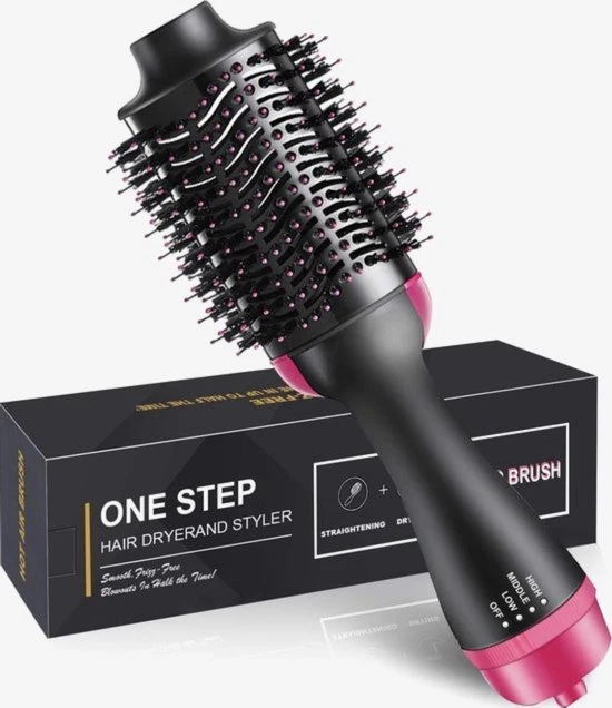 Uitgang ???? One Step 3-in-1 Föhnborstel Rond - Keramische Magic Brush Voor Lang/Kort/Stijl/Krullen - Zwart ???? 3 Uitgang ???? One Step 3-in-1 Föhnborstel Rond - Keramische Magic Brush Voor Lang/Kort/Stijl/Krullen - Zwart ???? - Afbeelding 3
