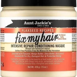 Beste Pirce ???? Aunt Jackies Aunt Jackie's Curls & Coils Flaxseed Recipes Fix My Hair Intensive Repair Conditioning Masque 426 Gr ????