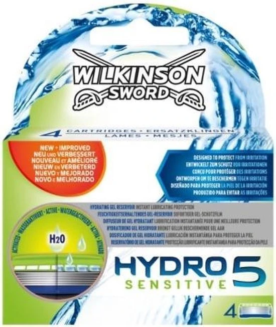 Aanbiedingen ???? Wilkinson Sword Hydro 5 Sensitive Razor Blades 4pcs ???? 1 Aanbiedingen ???? Wilkinson Sword Hydro 5 Sensitive Razor Blades 4pcs ????