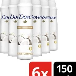 Flash-uitverkoop ???? Dove Coco & Jasmine Anti-transpirant Deodorant - 6 X 150 Ml - Voordeelverpakking ???? -Weleda Shop 550x667