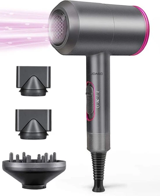 Kopen β JUCAGO Professionele Föhn Met Diffuser - Ionische Haardroger Elektrisch - Haarföhn - Krullen ???? 1 Kopen β JUCAGO Professionele Föhn Met Diffuser - Ionische Haardroger Elektrisch - Haarföhn - Krullen ????