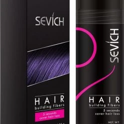 Flash-uitverkoop ???? Sevich Haarpoeder Voor Zwart Haar - Hoge Kwaliteit Camouflage Voor Kale Plekken - Haarverdikker - Organic - Hair Fiber Building ????