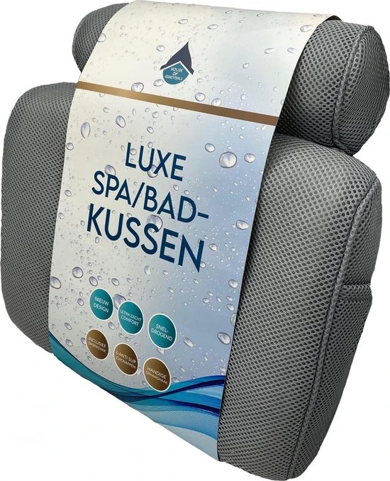 Beste Verkoop ???? House Of Essentials Luxe Spa Badkussen Grijs - Orthopedisch Spa Kussen Voor Rug/Schouders/Nek - 6 Anti Slip Zuignappen - Ergonomisch Design - Hoofdkussen Voor In Bad - Inclusief Loofah Scrub Spons ❤️ 12 Beste Verkoop ???? House Of Essentials Luxe Spa Badkussen Grijs - Orthopedisch Spa Kussen Voor Rug/Schouders/Nek - 6 Anti Slip Zuignappen - Ergonomisch Design - Hoofdkussen Voor In Bad - Inclusief Loofah Scrub Spons ❤️ - Afbeelding 12