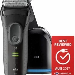 Hete verkoop ???? Braun Series 3 3050cc ProSkin Zwart/Rood - Elektrisch Scheerapparaat ????