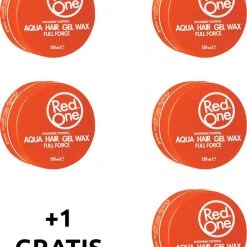 Uitgang ???? Red One Orange 4 + 1 GRATIS | Aqua Haar Gel Wax | Red One Wax | Red One Gel | Oranje ⌛