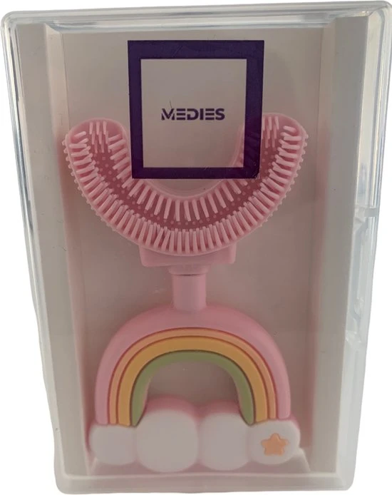 Top 10 ???? Medies - 360° U-vormige Kindertandenborstel Regenboog Roze | Baby Tandenborstel | Kindertandenborstel | Peuter Tandenborstel | U-vorm - Siliconen - Bpa Free - 2 Tot 7 Jaar ⭐ 7 Top 10 ???? Medies - 360° U-vormige Kindertandenborstel Regenboog Roze | Baby Tandenborstel | Kindertandenborstel | Peuter Tandenborstel | U-vorm - Siliconen - Bpa Free - 2 Tot 7 Jaar ⭐ - Afbeelding 7