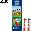 Goedkoop ???? Oral B Oral-B Stages Power Kids Opzetborstels - Mickey Mouse - 2 X 2 Stuks - Voordeelverpakking ????