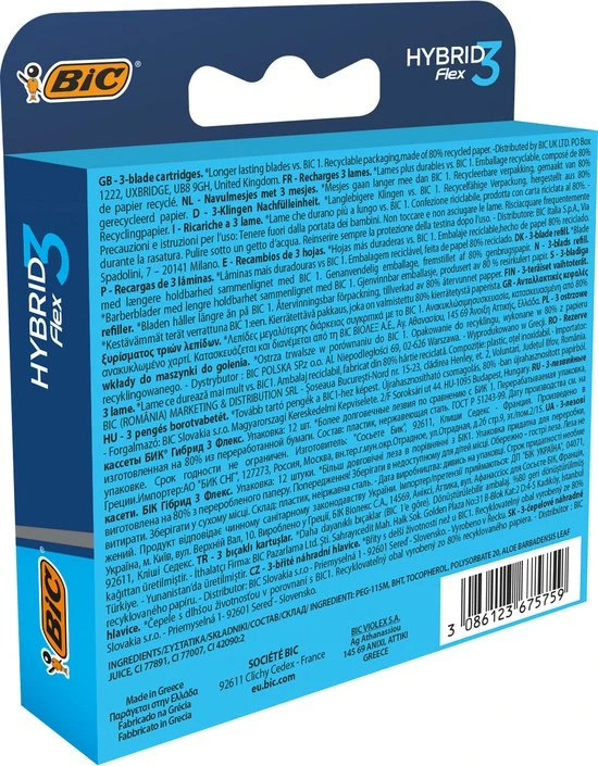 Begroting ???? BIC Hybrid 3 Flex Scheermesjes Voor Mannen - 12 Navulmesjes - Product Van Het Jaar 2022 - Geen Houder ✔️ 9 Begroting ???? BIC Hybrid 3 Flex Scheermesjes Voor Mannen - 12 Navulmesjes - Product Van Het Jaar 2022 - Geen Houder ✔️ - Afbeelding 9