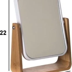 Beste recensies van ???? Merkloos Decopatent® - Staande 360° Makeup Spiegel - Scheerspiegel - Badkamerspiegel - Glas Spiegel Achterkant 3x Vergrotend - Wit Bamboe ???? -Weleda Shop 550x706 1