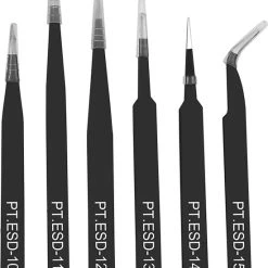 Aanbiedingen ✨ Merkloos Epileer Pincet Set - 6-delig - Wenkbrauwen - Splinters - RVS - Zwart ????