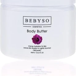 Goedkoopste ⌛ BEBYSO Cosmetics BEBYSO Organic Body Butter - Rozen 300ml. 100% Vegan & Natuurlijke Ingrediënten. Dierproefvrij. ????