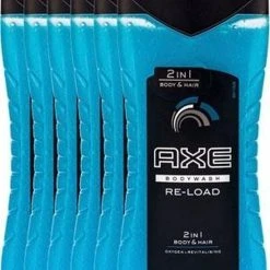 Korting ???? Axe Reload For Men - 6 X 250 Ml - 2 In 1 Douchegel - Voordeelverpakking ⭐