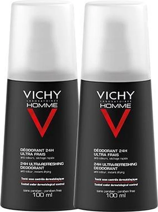 Beste Verkoop ✔️ Vichy Deodorant 24 Uur - 2x100ml ⭐ 1 Beste Verkoop ✔️ Vichy Deodorant 24 Uur - 2x100ml ⭐