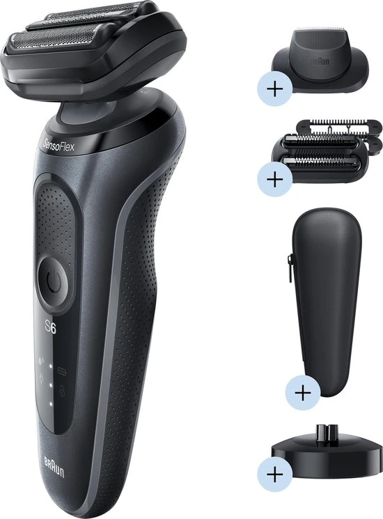 Beste Verkoop ⌛ Braun Series 6 60-N4820cs Grijs - Elektrisch Scheerapparaat Met Precisietrimmer En Baardtrimmer ❤️ 11 Beste Verkoop ⌛ Braun Series 6 60-N4820cs Grijs - Elektrisch Scheerapparaat Met Precisietrimmer En Baardtrimmer ❤️ - Afbeelding 11