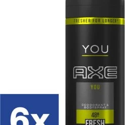 Begroting ???? Axe You Bodyspray Deodorant - 6 X 150 Ml - Voordeelverpakking ????