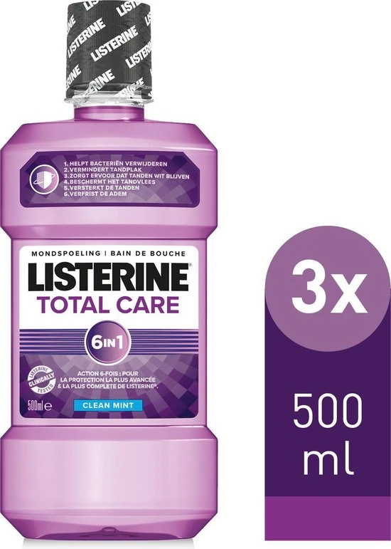 Beste Pirce ⌛ Listerine Total Care - Mondspoeling - 3x500ml ???? 1 Beste Pirce ⌛ Listerine Total Care - Mondspoeling - 3x500ml ????