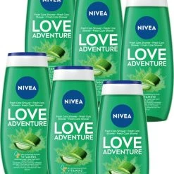 Beste deal ❤️ NIVEA Love Adventure Douchegel - Met Aloë Vera - Voordeelverpakking - 6 X 250ml ????