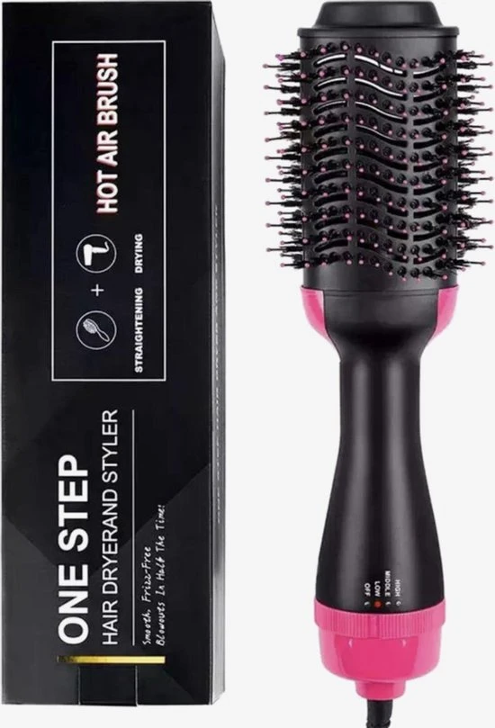 Uitgang ???? One Step 3-in-1 Föhnborstel Rond - Keramische Magic Brush Voor Lang/Kort/Stijl/Krullen - Zwart ???? 1 Uitgang ???? One Step 3-in-1 Föhnborstel Rond - Keramische Magic Brush Voor Lang/Kort/Stijl/Krullen - Zwart ????