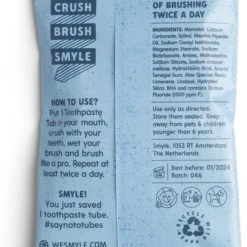 Gloednieuw ⌛ Smyle - Navulling Tandpasta Tabs Zakje - 65st. - Fluoride Zakje Met Fluor ???? -Weleda Shop 550x822 1