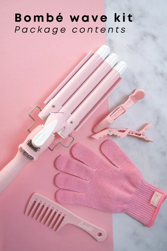 Promo ???? Bombé Waver - Golvenkrultang - Wafeltang - Baby Pink 20mm ✔️ 8 Promo ???? Bombé Waver - Golvenkrultang - Wafeltang - Baby Pink 20mm ✔️ - Afbeelding 8