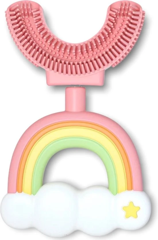 Top 10 ???? Medies - 360° U-vormige Kindertandenborstel Regenboog Roze | Baby Tandenborstel | Kindertandenborstel | Peuter Tandenborstel | U-vorm - Siliconen - Bpa Free - 2 Tot 7 Jaar ⭐ 1 Top 10 ???? Medies - 360° U-vormige Kindertandenborstel Regenboog Roze | Baby Tandenborstel | Kindertandenborstel | Peuter Tandenborstel | U-vorm - Siliconen - Bpa Free - 2 Tot 7 Jaar ⭐